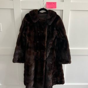 Fur coat - brown